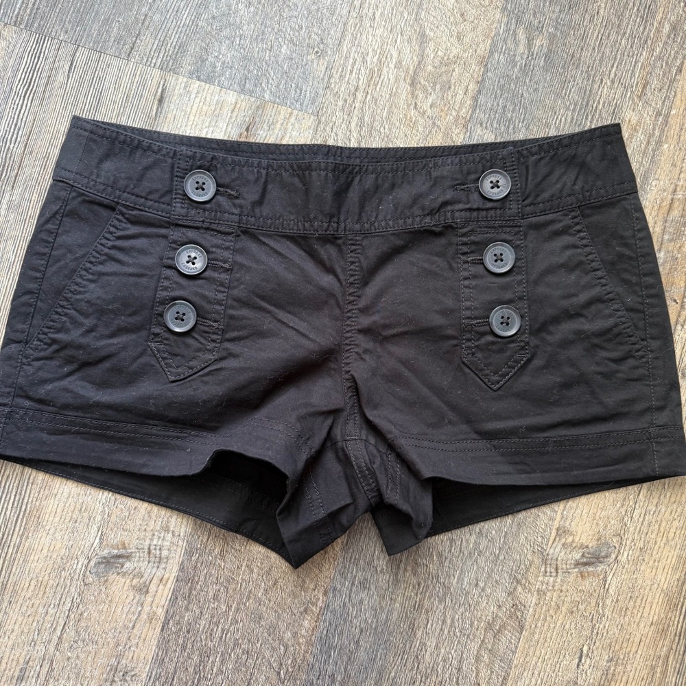 Express Black Button-Accent Women’s Shorts